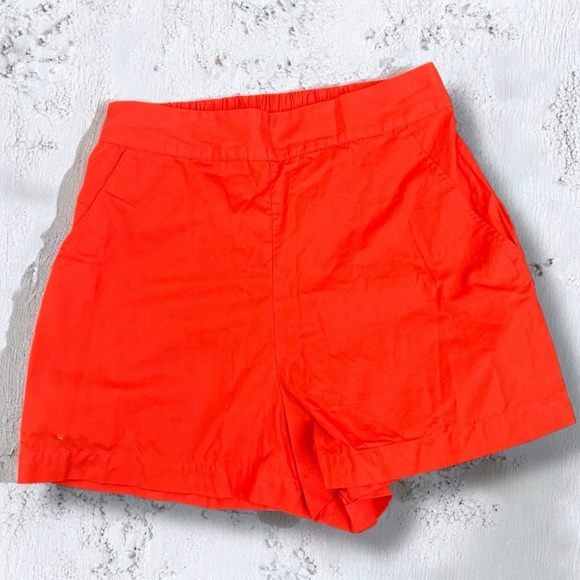 Free People High-Rise Shorts in Cajun Shrimp Red – Size XS - Picture 1 of 5
